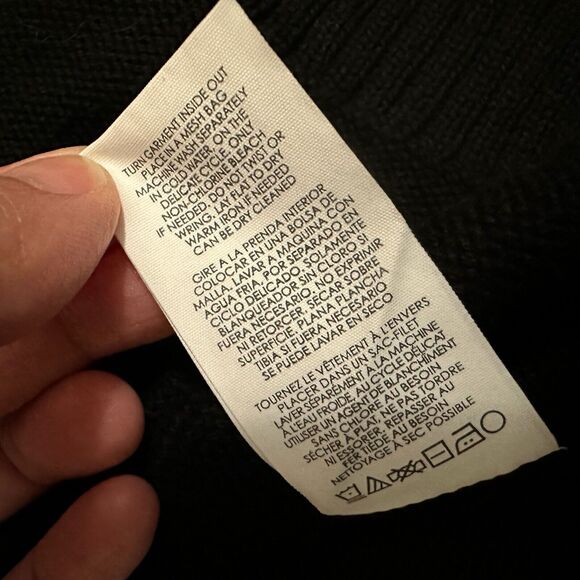 CABI Comfort Cardigan Sweater Black V-Neck Cotton Blend Cozy Minimalist - Picture 12 of 13